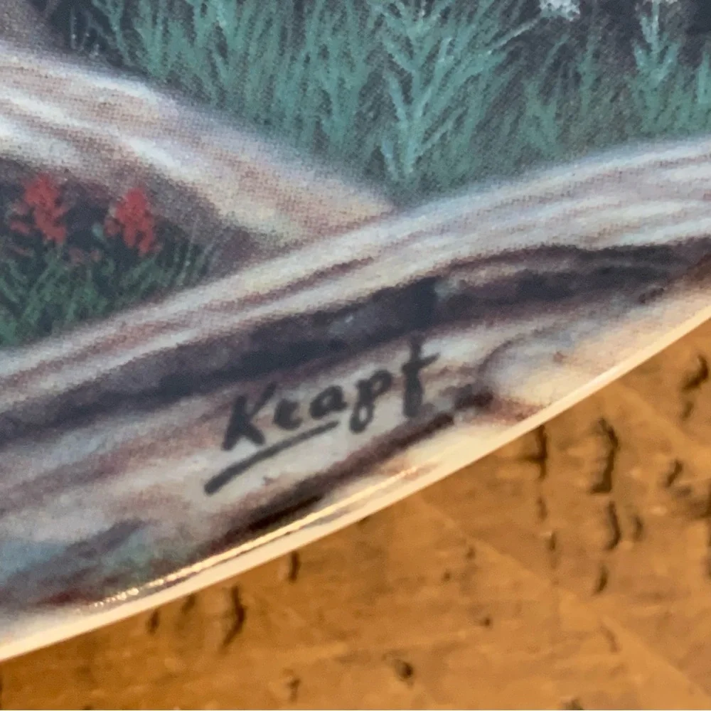 The Big Horn Sheep Decorative Plate by Paul Krapf from Dominion China Ltd.